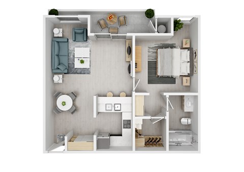 1 Bedroom C Floorplan